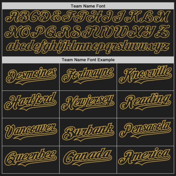 Custom Black Neon Pink-Old Gold Authentic Baseball Jersey