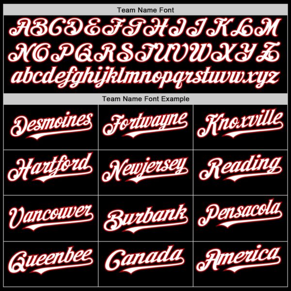 Custom Black White-Red Mesh Authentic Throwback Baseball Jersey