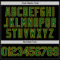 Custom Black Green-Yellow Mesh Authentic Throwback Baseball Jersey