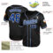 Custom Black Royal-White Mesh Authentic Throwback Baseball Jersey