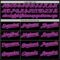 Custom Black Purple-Pink Mesh Authentic Throwback Baseball Jersey