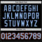 Custom Black Light Blue-Orange Mesh Authentic Throwback Baseball Jersey