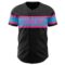 Custom Black Sky Blue-Pink Authentic Baseball Jersey
