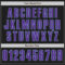 Custom Black Purple-Light Blue Authentic Baseball Jersey
