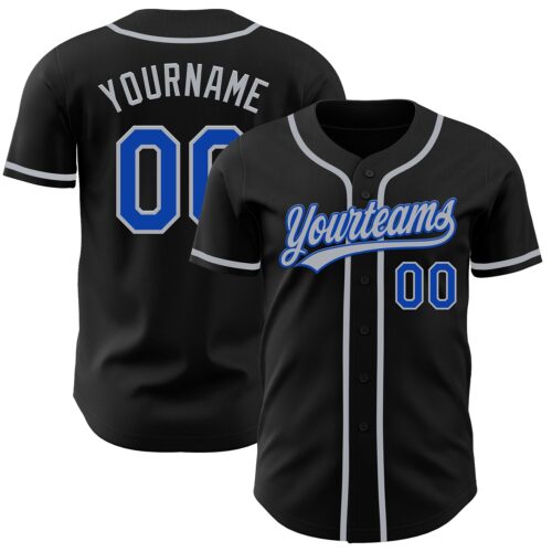 Black2129_cfeb58bf-5c23-470c-93ae-164e7ac0b699 Custom Black Thunder Blue-Gray Authentic Baseball Jersey