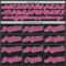 Custom Black White Pinstripe Pink Authentic Baseball Jersey