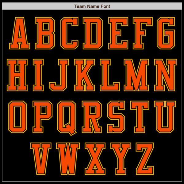 Custom Black Gold-Orange Authentic Baseball Jersey