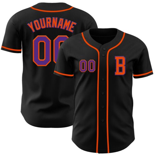 Black2700_d487dbe1-8636-49e4-a3df-a5afbc76d914 Custom Black Purple-Orange Authentic Baseball Jersey