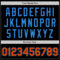 Custom Black Orange-Electric Blue Authentic Baseball Jersey