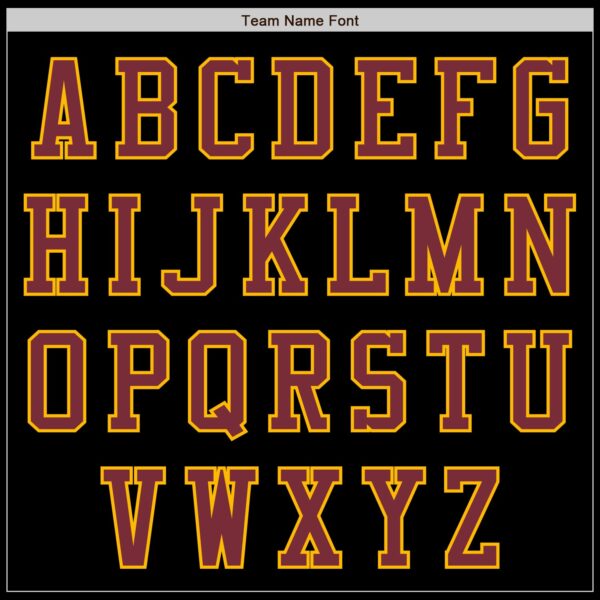 Custom Black Burgundy-Gold Authentic Baseball Jersey