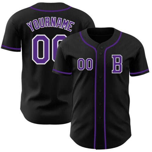 Black2732_bfd19d8d-f3b2-4507-8eb6-1d186ddf8e6e Custom Black Purple-White Authentic Baseball Jersey
