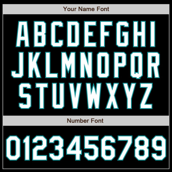 Custom Black White-Teal Authentic Baseball Jersey