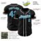 Custom Black Panther Blue-White Authentic Baseball Jersey