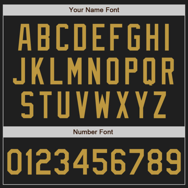 Custom Black Old Gold Authentic Baseball Jersey