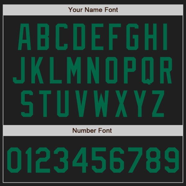 Custom Black Kelly Green Authentic Baseball Jersey