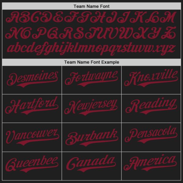 Custom Black Crimson Authentic Baseball Jersey
