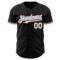 Custom Black White Powder Blue-Orange Authentic Baseball Jersey