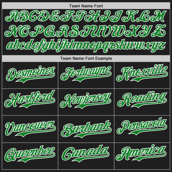 Custom Black Grass Green-White Authentic Baseball Jersey