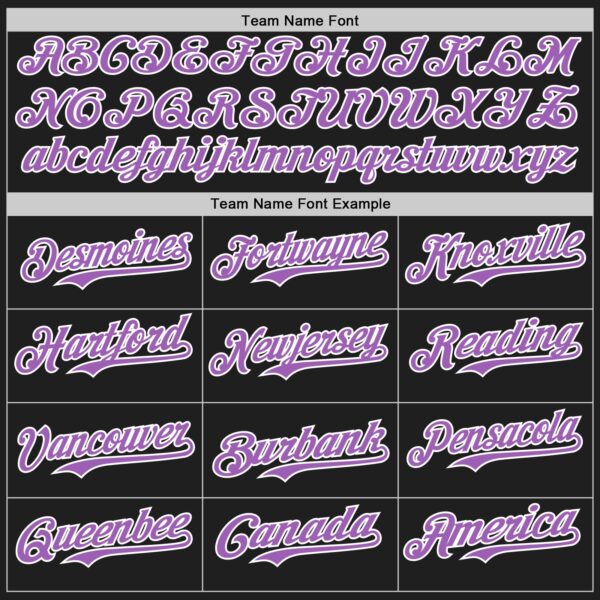 Custom Black Medium Purple-White Authentic Baseball Jersey