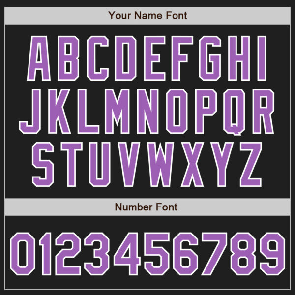 Custom Black Medium Purple-White Authentic Baseball Jersey
