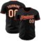 Custom Black Cream-Red Authentic Baseball Jersey