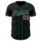 Custom Black Medium Pink-Kelly Green Authentic Baseball Jersey