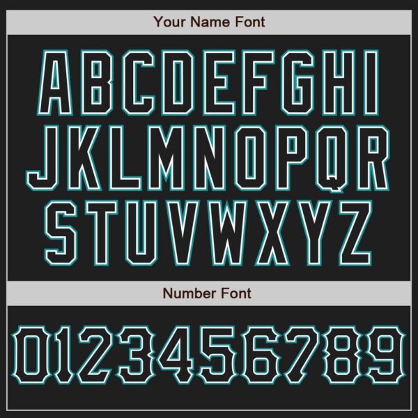 Custom Black White-Teal Authentic Baseball Jersey