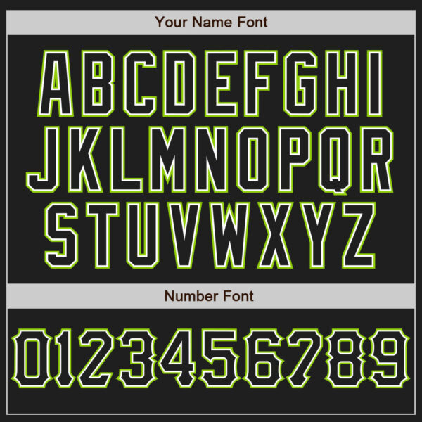 Custom Black White-Neon Green Authentic Baseball Jersey