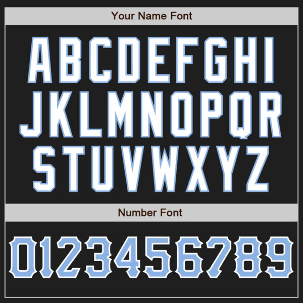 Custom Black Light Blue-White Authentic Baseball Jersey