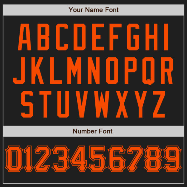 Custom Black Orange Authentic Baseball Jersey