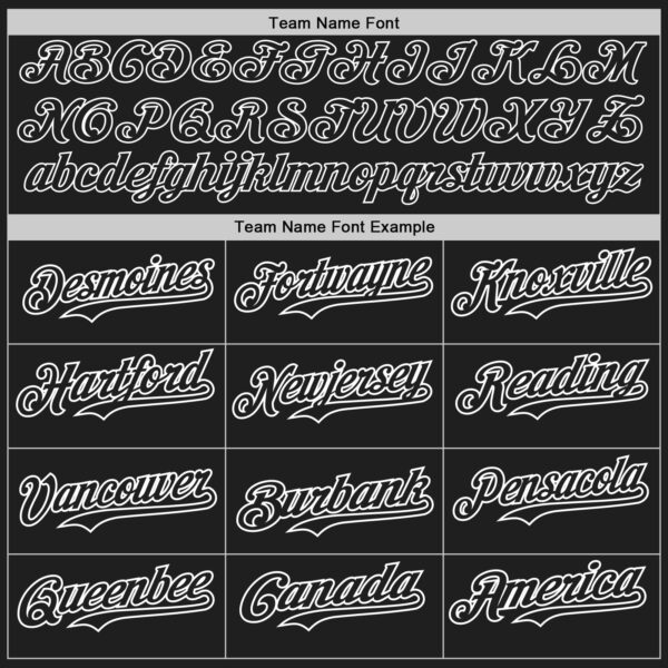 Custom Black White Authentic Baseball Jersey