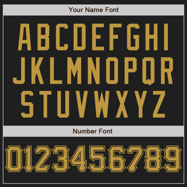 Custom Black Old Gold Authentic Baseball Jersey