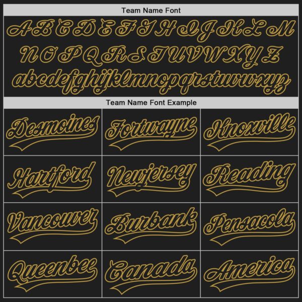 Custom Black Old Gold-Red Authentic Baseball Jersey