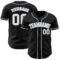 Custom Black White-Gray Authentic Baseball Jersey