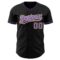 Custom Black Purple White-Old Gold Authentic Baseball Jersey