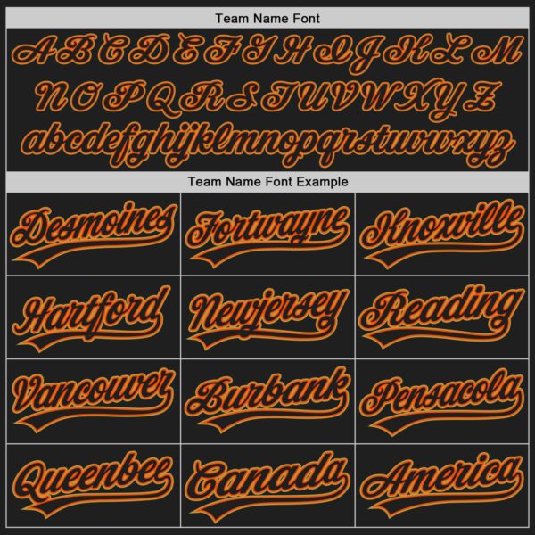 Custom Black Orange-Old Gold Authentic Baseball Jersey