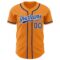 Custom Bay Orange Royal-White Authentic Baseball Jersey