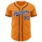 Custom Bay Orange Navy-White Authentic Baseball Jersey