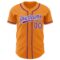 Custom Bay Orange Purple-White Authentic Baseball Jersey
