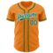 Custom Bay Orange Kelly Green-White Authentic Baseball Jersey
