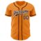 Custom Bay Orange Brown-White Authentic Baseball Jersey