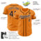 Custom Bay Orange Brown-White Authentic Baseball Jersey
