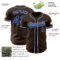 Custom Brown Royal-White Authentic Baseball Jersey