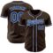Custom Brown Royal-White Authentic Baseball Jersey