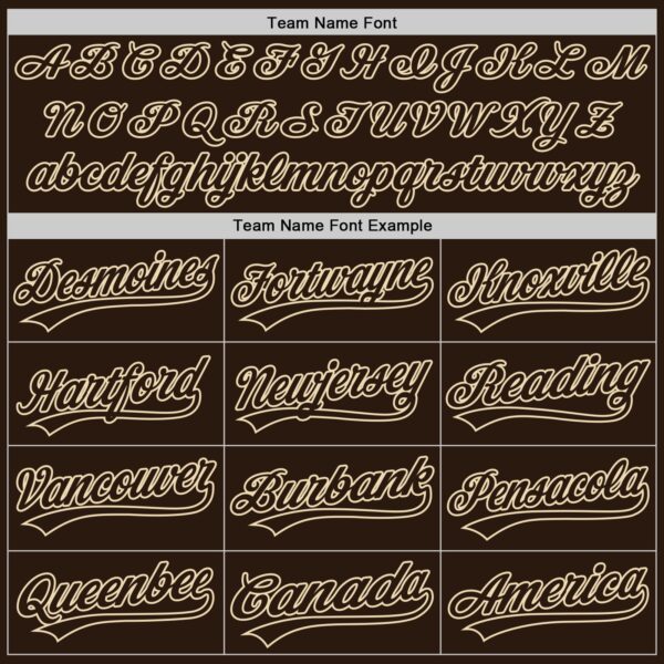 Custom Brown-Cream Authentic Baseball Jersey