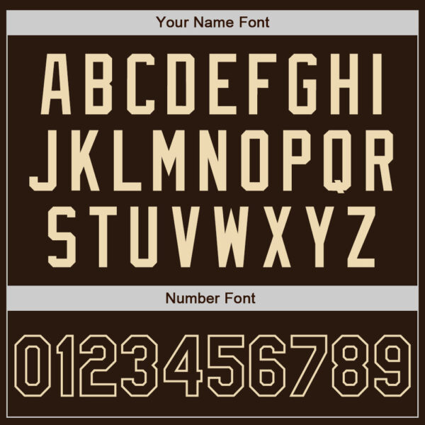 Custom Brown-Cream Authentic Baseball Jersey