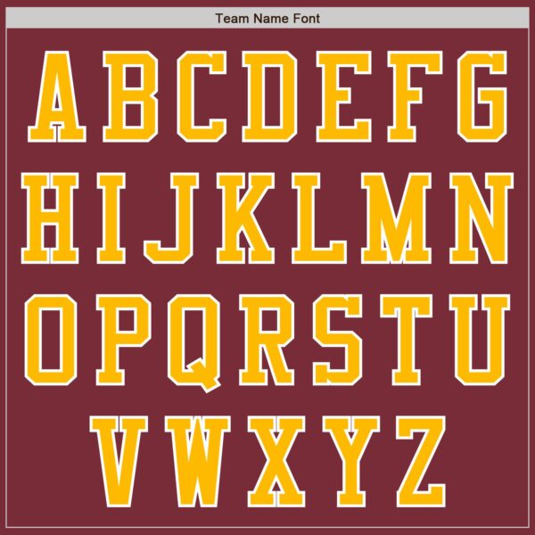 Custom Burgundy Gold-White Authentic Baseball Jersey