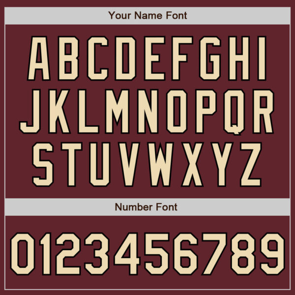 Custom Burgundy Cream-Black Authentic Baseball Jersey