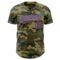 Custom Camo Burgundy-Light Blue Authentic Salute To Service Baseball Jersey