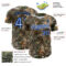 Custom Camo White-Royal Woodland Forest Camouflage Authentic Salute To Service Baseball Jersey
